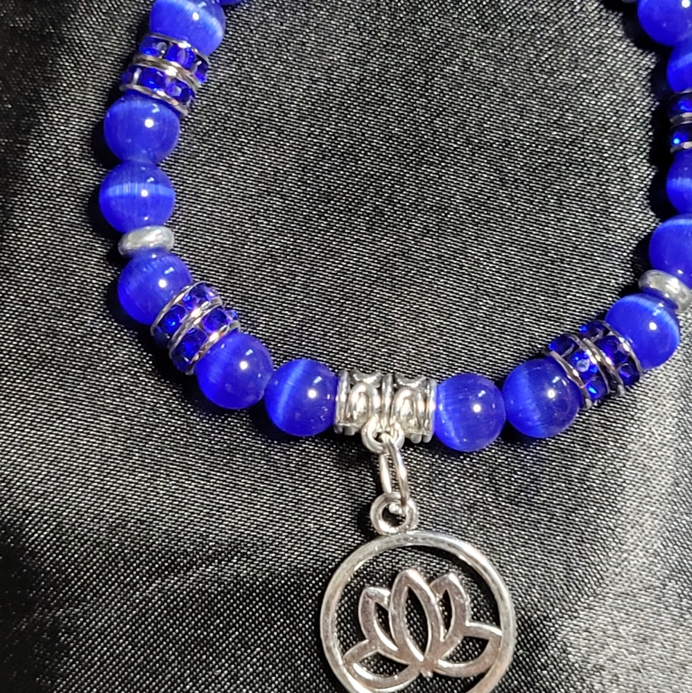 2 for 30 Royal Blue crystal stone Bracelet